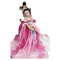 Chinese Hanfu Ball Joints Doll Handmade Ancient Costume Doll Chang'e Goddess Dress Up Toys Girls Gift, 12 inch Pink