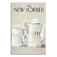 The New Yorker Cover - January 6, 1986 Canvas Art Poster Picture Modern Office Family Bedroom Decorative Posters Gift Wall Decor Painting Posters 16x24inchs(40x60cm)