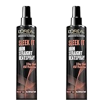 L'Oréal Paris Advanced Hairstyle Sleek It Iron Straight Heat Spray, 5.7 Ounce (Pack of 2)