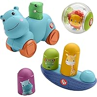 Fisher-Price Hello Moves Play Kit, Curated Gift Set of Activity Toys for Infants Ages 9 Months and Up