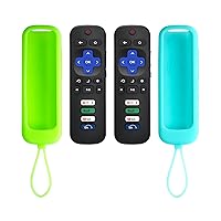 2 Pack Universal TV Remote Compatible with Roku TV with Soft Protective Case, Replacement Remote for TCL Roku/for Hisense Roku/for Onn Roku TV(Not for Roku Stick and Box)