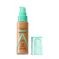 Clear Complexion Acne Foundation Makeup with Salicylic Acid - Lightweight, Medium Coverage, Hypoallergenic, Fragrance-Free, for Sensitive Skin, 800 Caramel, 1 fl oz.