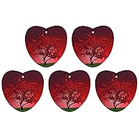 Car Air Fresheners 6 Pcs Hanging Air Freshener for Car Red Cherry Blossom Aromatherapy Tablets Hanging Fragrance Scented Card for Car Rearview Mirror Accessories Scented Fresheners for Bedroom Bathroo