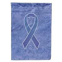 Caroline's Treasures AN1208GF Periwinkle Blue Ribbon for Esophageal and Stomach Cancer Awareness Flag Garden Size, Garden Size, Multicolor
