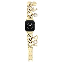 Anne Klein Fashion Chain Bracelet for Apple Watch, Secure, Adjustable, Apple Watch Replacement Band, Fits Most Wrists