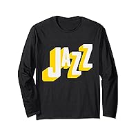 Vintage Jazz Music Retro Modern Jazz Musician Long Sleeve T-Shirt
