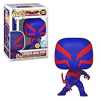 Funko Pop! Movies: Spider-Man Across the Spider-Verse 2099 Glow-in-the-Dark Pop! Vinyl Figure – Entertainment Earth Exclusive, (FUN68370)