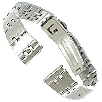 14mm Speidel Solid Puzzle Link Design Push Open Clasp Watch Band 1854/00