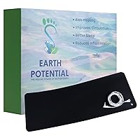 Universal Earthing Mat supplied with a Grounding Cord and can be used as a Computer Keyboard and Mouse Mat, Gaming, Desk, Foot, Bed or Pet Mat.
