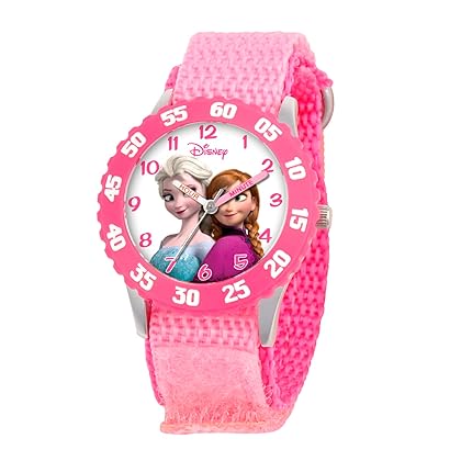 Disney Kids' W000970 Frozen Snow Queen Watch with Pink Nylon Band