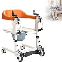 Patient Lift Wheelchair Electro Hydraulic Lift Lift Transfer Machine,Transfer Lift Chair with Manual Lift,Bedside Lift Aid for Nursing Paralyzed Elderly with Potty -for Elderly & Handicapped