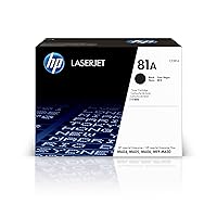 HP 81A Black Toner Cartridge | Works with HP LaserJet Enterprise M604, M605, M606 Series; HP LaserJet Enterprise MFP M630 Series | CF281A