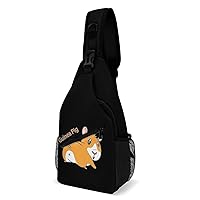 Funny Guinea Pig Crossbody Bag Over Shoulder Sling Backpack Casual Cross Chest Side Pouch