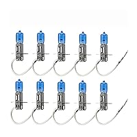 10pcs H3 Car Halogen Lamps 24V 70W Super White 6000K Xenon Dark Blue Bulbs Auto HeadLights Quartz Glass Car Light Source Parking