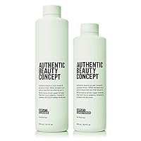 Authentic Beauty Concept Amplify Cleanser & Conditioner Set | Shampoo + Conditioner | Fine hair | Increases Body & Volume | Vegan & Cruelty-free | Sulfate-free | 10.1 fl. oz. & 8.4 fl. oz.