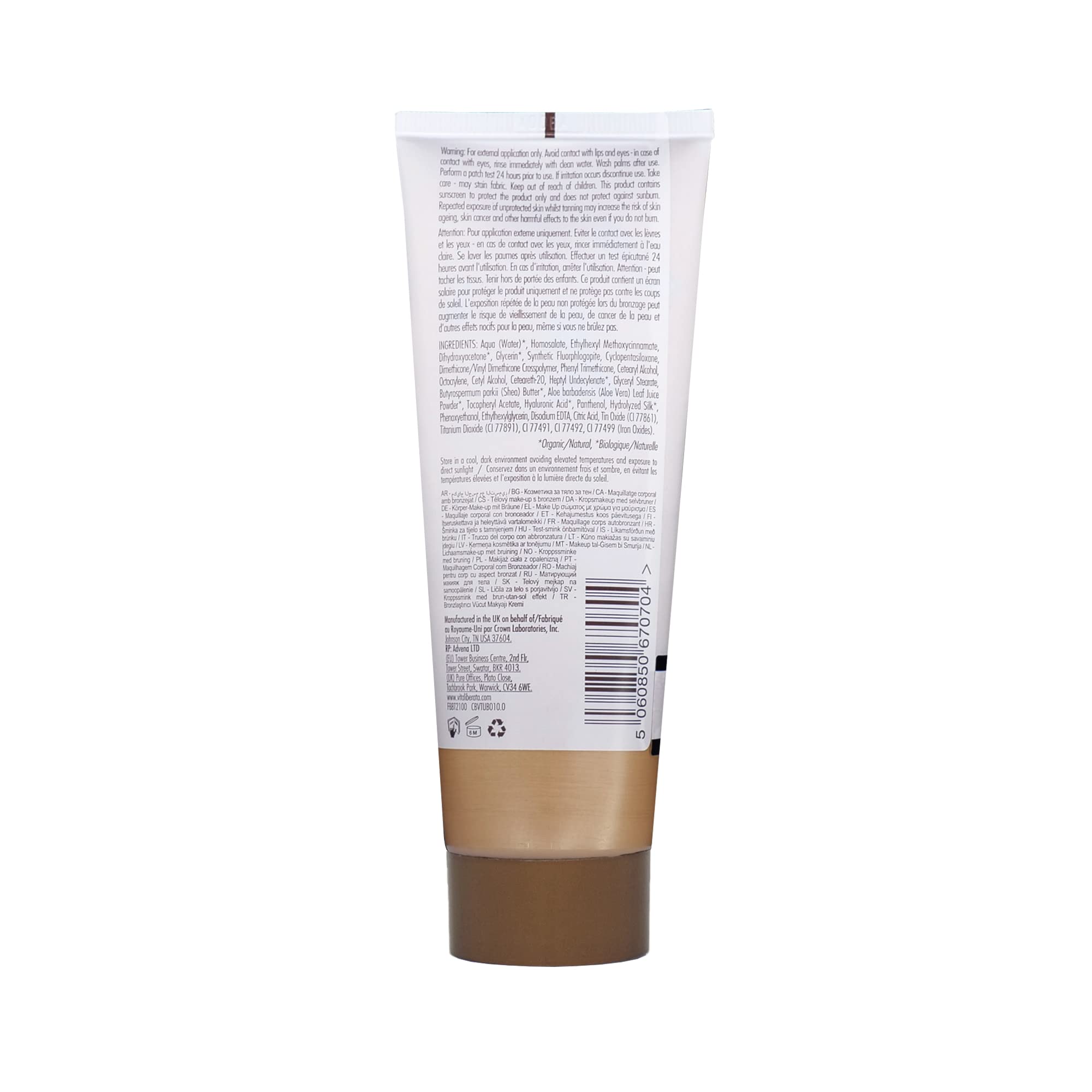 Vita Liberata Body Blur With Tan, Leg and Body Makeup. Skin Perfecting Body Foundation for Flawless Bronze, Easy Application, Radiant Glow, Evens Skin Tone, 3.38 Fl.Oz, NEW PACKAGING