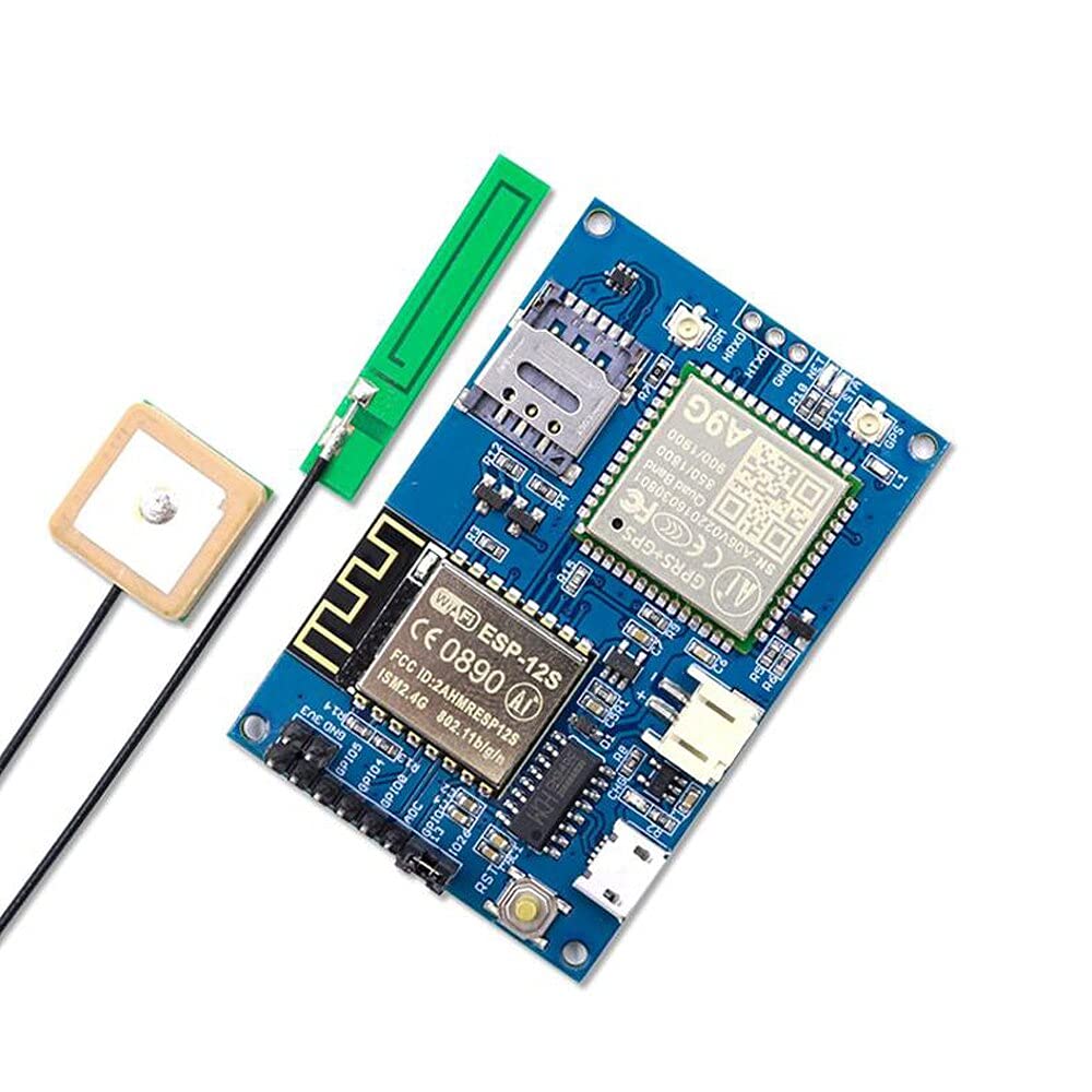 ESP8266 ESP-12S A9G GSM GPRS+GPS IOT Node V1.0 Module IOT Development Board with All in one WiFi Cellular GPS Tracking - (Color: A9G GPS)