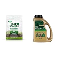 Scotts 30075 Turf Builder Thick'R Lawn Tall Fescue Mix, 40 lbs. + EZ Seed 17511 Tall Fescue 3.75lb
