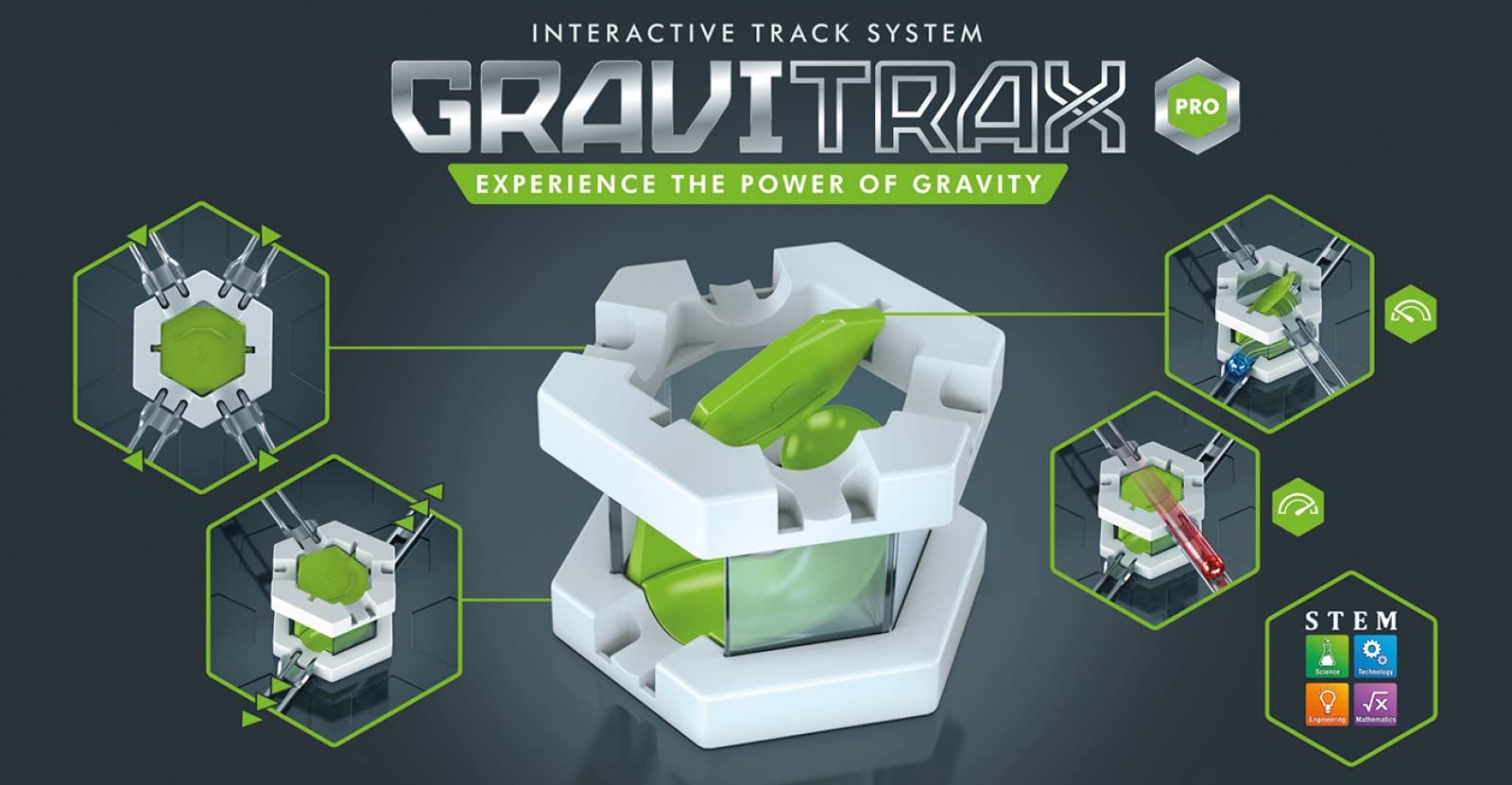 Ravensburger GraviTrax PRO Splitter Accessory - Marble Run and STEM Toy for Boys and Girls Age 8 and Up - Accessory for 2019 Toy of The Year Finalist GraviTrax