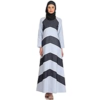 Blue Muslim Abaya Jalabiya Burqa Maxi Gown Jilbab Dress AY-597