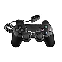 Finera Wired Gaming Controller for PS2 Console, Double Shock Vibration Video Game Controller Compatible with PS2, Joystick Gamepad with 1.8M Cable