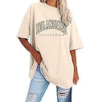 Women's Tops Fun Tee Shirts Funny Sayings Letter Print Blouse Summer Preppy T Shirts Graphic Y2K