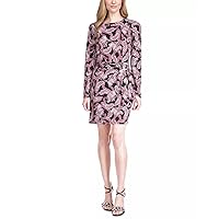 Michael Michael Kors Women’s Paisley-Print T-Shirt Dress Royal/Pink Medium