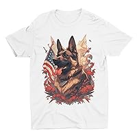 German Shepherd Patriot Tee Celebrate The American Spirit with Your Loyal Canine Companion