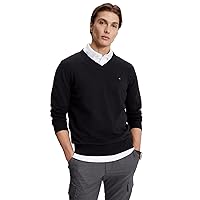 Tommy Hilfiger Men's Iconic Cotton V-Neck Pullover Sweater 2024 Collection