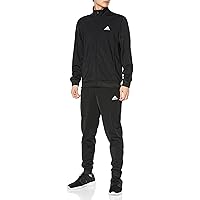 Adidas ECT04 Men's Jersey Top and Bottom Set, Linear Logo, Tricot Tracksuit
