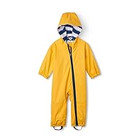 Hatley baby-boys Terry Lined Rain Suit