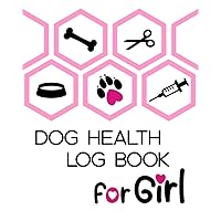 Dog Health Log Book for Girl: Organizer of medical records, journal of observations and achievements of your pet. Additional space to create a dog's budget