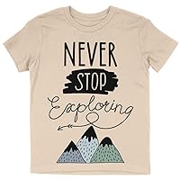 Never Stop Exploring Kids' T-Shirt - Adventure Baby Present - Baby Apparel