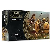 Hail Caesar: Spartans Military Table Top Wargaming Plastic Model Kit WGH-GR-01,Unpainted
