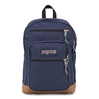 JanSport Backpack with 15-inch Laptop Sleeve, Navy - Large Computer Bag Rucksack with 2 Compartments, Ergonomic Straps - Bag for Men, Women