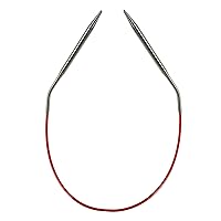 ChiaoGoo Red Circular 12 inch (30cm) Stainless Steel Knitting Needle Size US 5 (3.75mm) 6012-5