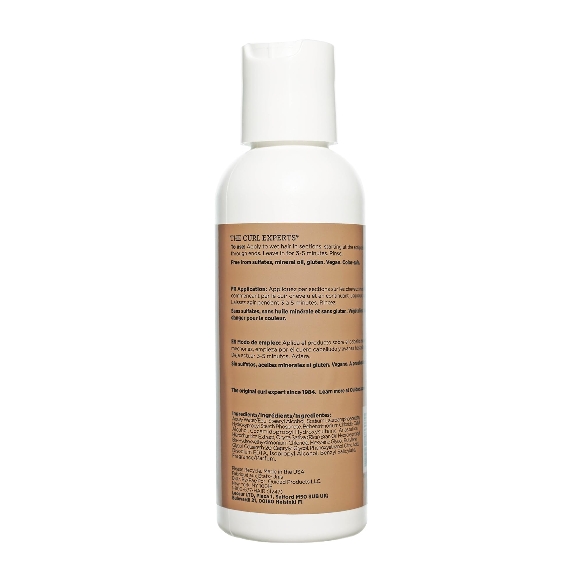 Ouidad Mini Curl Shaper Double Duty Cleansing Conditioner for Loose Curls and Waves - Sulfate Free - Travel Size 3.4oz
