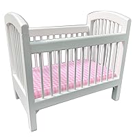 Melody Jane Dollhouse White Malpas Cot Crib Miniature 1:12 Nursery Baby Furniture