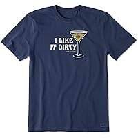 Life is Good - Mens I Like It Dirty Martini T-Shirt