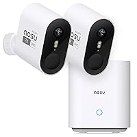 Security Cameras Wireless Outdoor Home System, Real 2K HD Night Vision, No Subscription, 240-Day Battery Life, 166° Wide View, Spotlight & Siren Alarm, Motion Alert, Support 2.4G & 5G WiFi Router