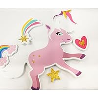 30 Stickers - EVA Foam - Unicorns to Personalize