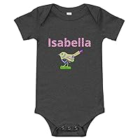 Isabella Personalized Baby Short Sleeve One Piece