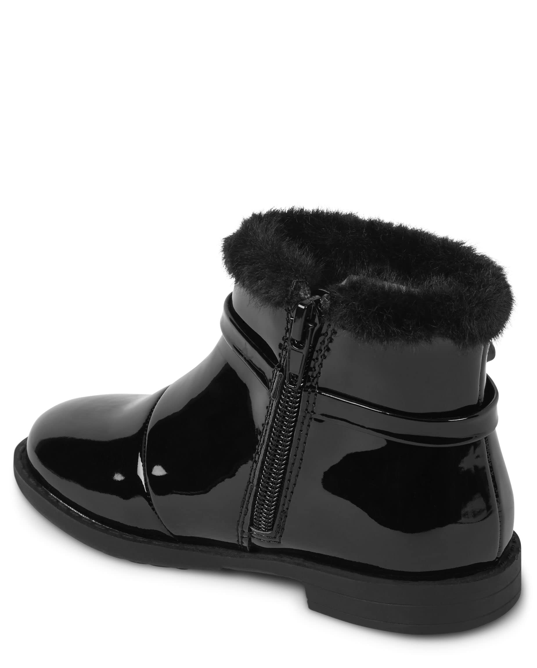 Gymboree Unisex-Child and Toddler Faux Leather Booties Ankle Boot
