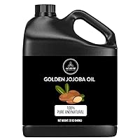 Naturevibe Botanicals Golden Jojoba Oil 32 Ounces 100% Pure & Natural | Cold Pressed | Great for Skin and Hair | Used as Body Massage Oil (946 ml)