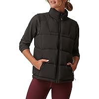 BASS OUTDOOR Women’s Puffer Vest – Quilted Gilet with Front Zipper