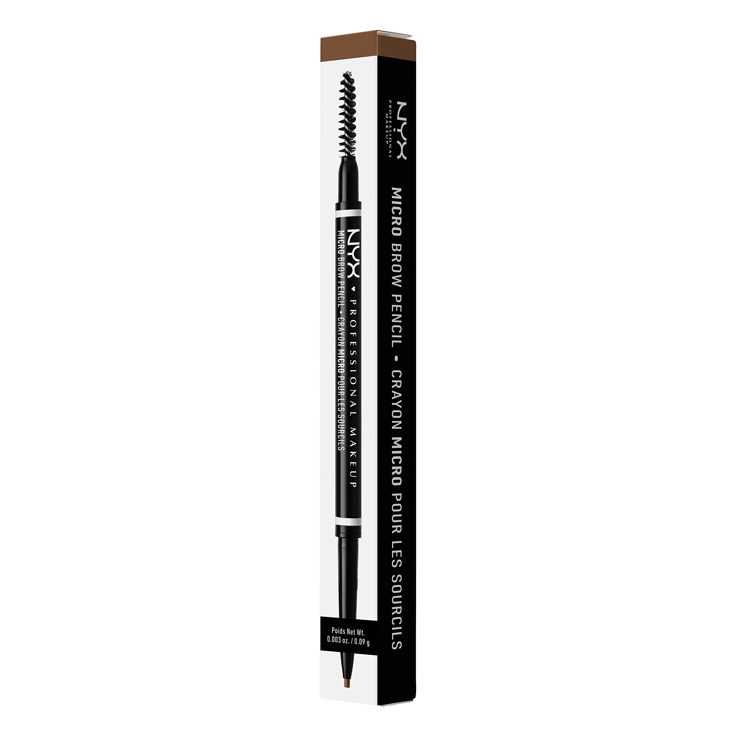 NYX PROFESSIONAL MAKEUP Micro Brow Pencil, Eyebrow Pencil - Cool Ash Brown (medium brown hair with cool/ash undertones)