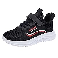 Toddler Tennis Shoes Kids Sneakers for Boys Girls Running Tennis Shoes Basketball Breathable Athletic Shoes（a5-Black,1.5