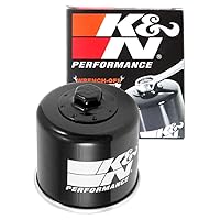 K&N Motorcycle Oil Filter: High Performance, Premium, Designed to be used with Synthetic or Conventional Oils: Fits Select Triumph, Peugeot Vehicles, KN-191
