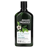 Avalon Organics Conditioner, Scalp Treatment Tea Tree, 11 Oz,Packaging May Vary