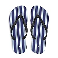 Blue Striped Nautical flip Flops